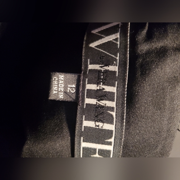 ONLY WORN ONCE Black Vera Wang dress like new size 12 lots of details!! - Picture 5 of 5